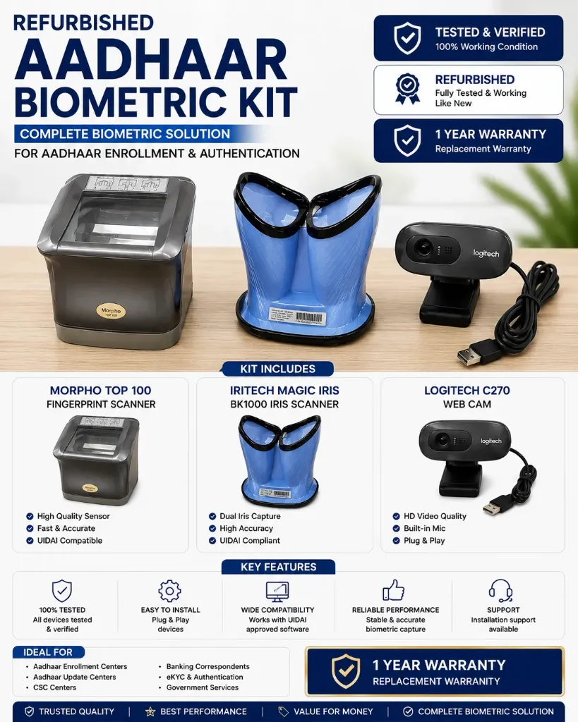 REFURBISHED AADHAAR BIOMETRIC KIT