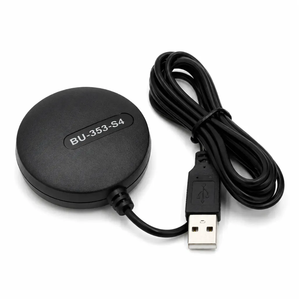 BU-353-S4 USB GPS Receiver for Aadhaar Enrollment & Update Centers | High-Sensitivity GPS | Windows Compatible